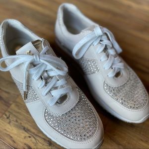 MICHAEL KORS Allie Wrap Rhinestone Sneakers